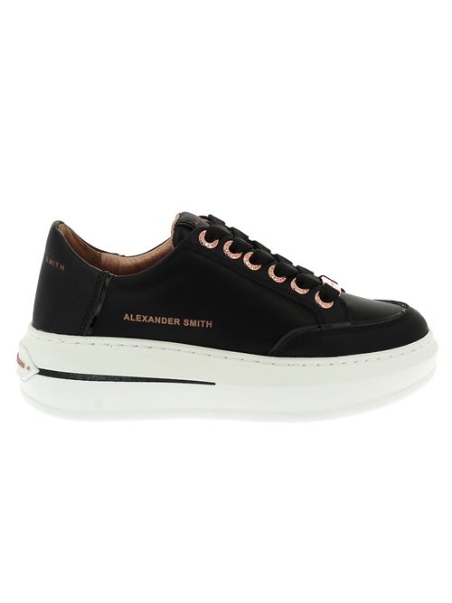 Lancaster Woman sneakers da donna in pelle nera ALEXANDER SMITH | LSW1948BLK